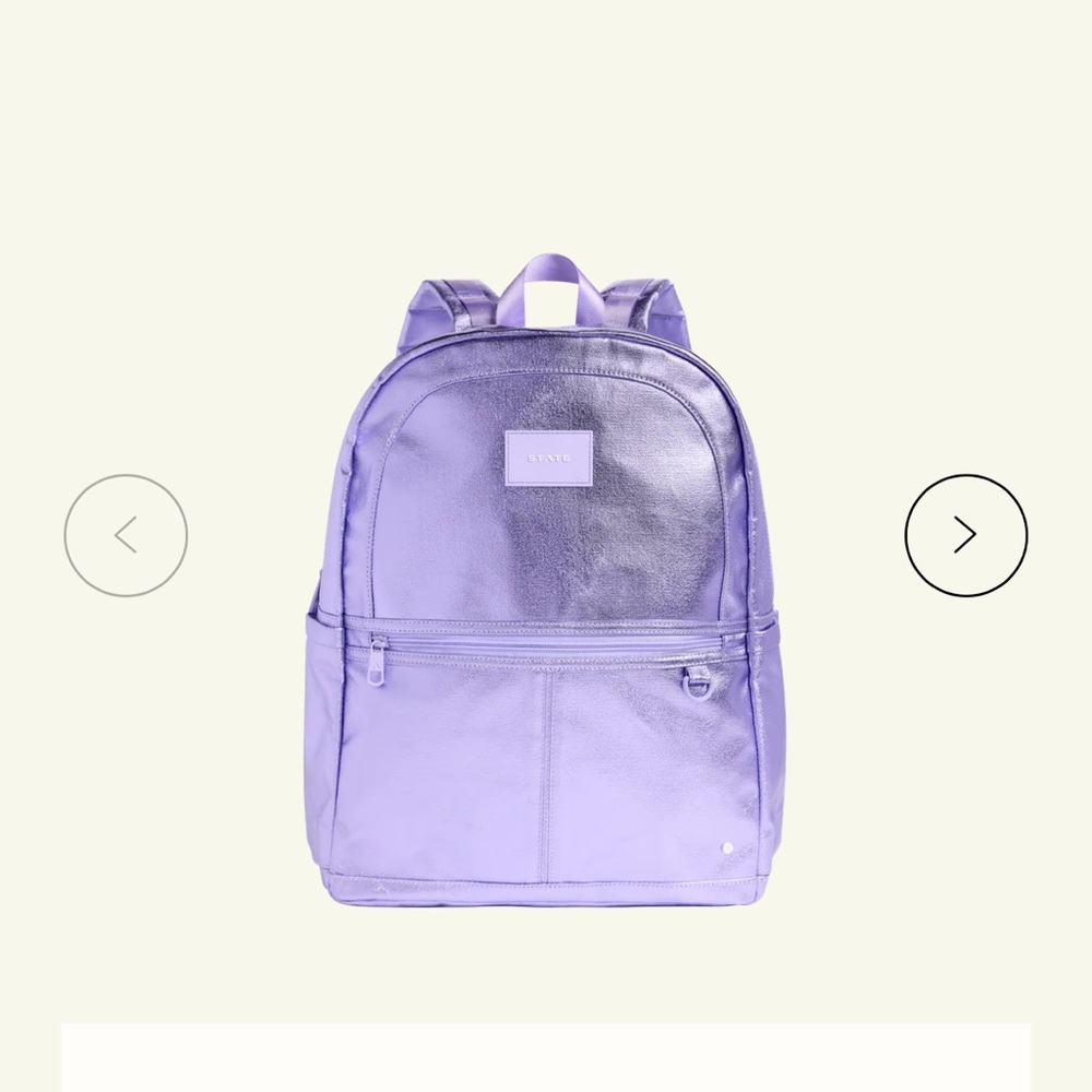 STATE Kids Metallic Lavender Backpack